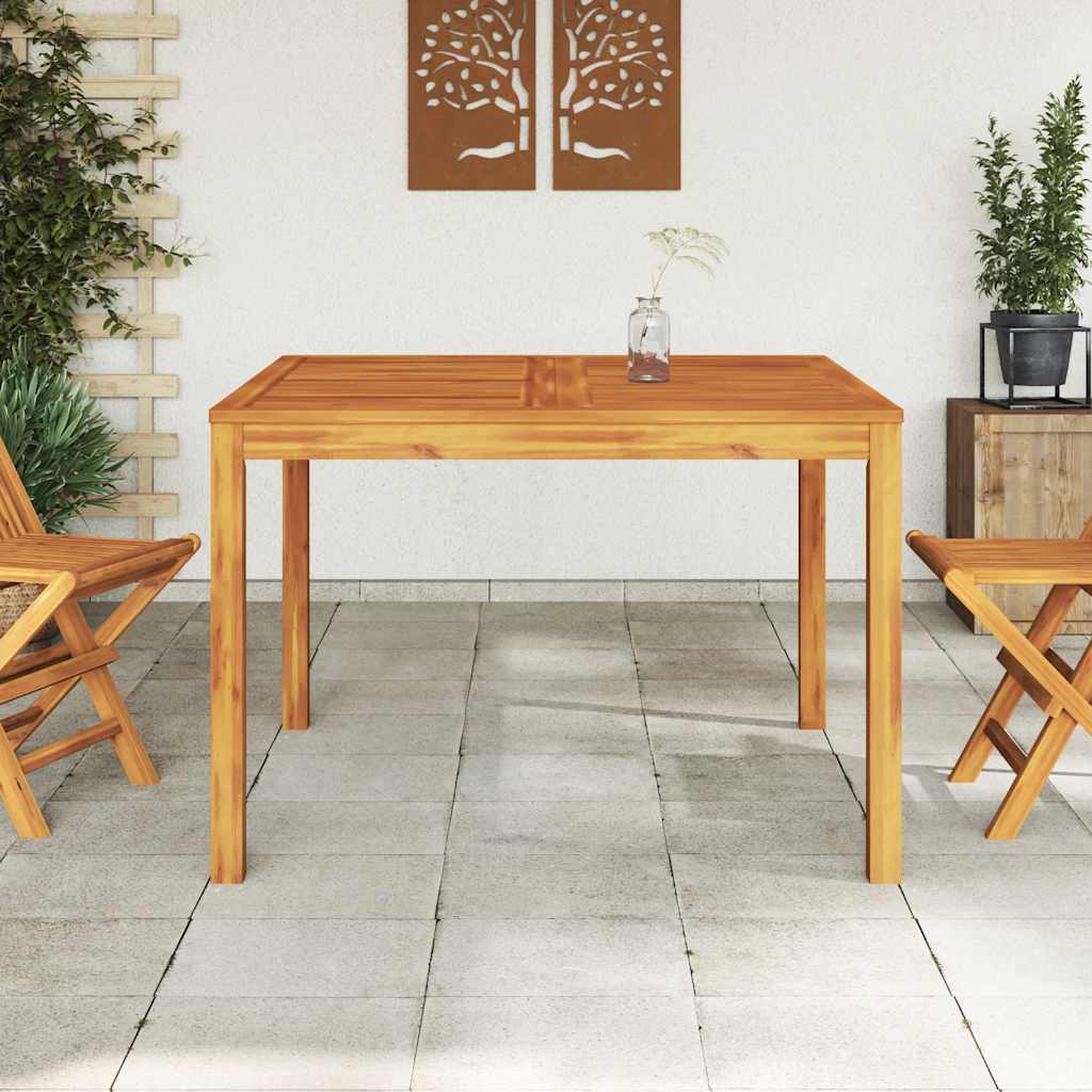 Vrtni blagovaonski stol 110x110x75 cm masivno bagremovo drvo