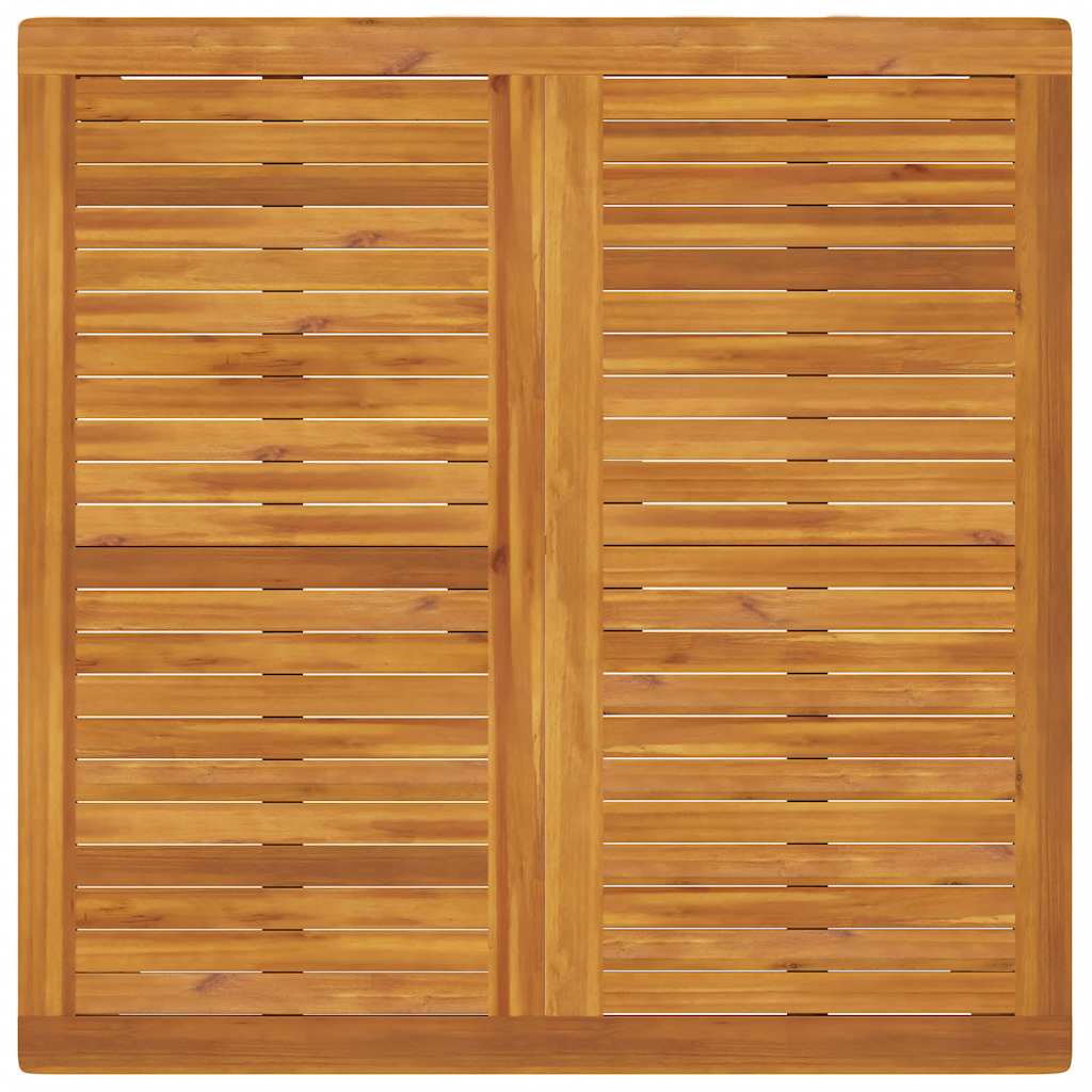 Vrtni blagovaonski stol 110x110x75 cm masivno bagremovo drvo