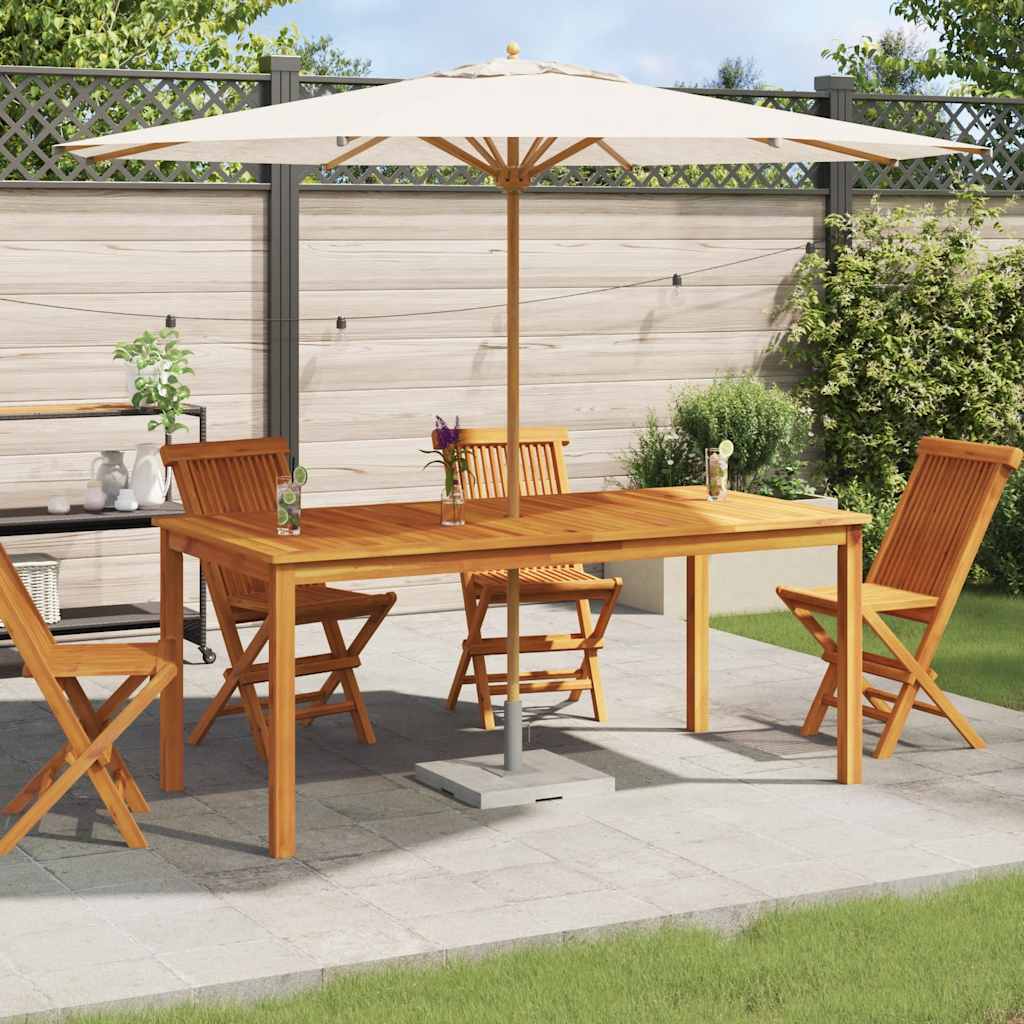Vrtni blagovaonski stol 180 x 90 x 75 cm masivno bagremovo drvo