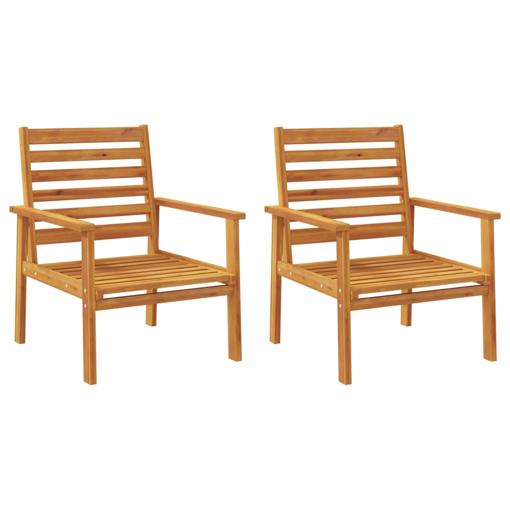 Vrtna stolica 2 kom 66,5x65x81 cm od masivnog bagremovog drva