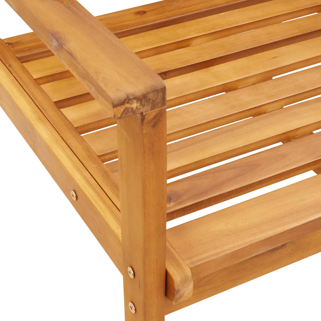 Vrtna stolica 2 kom 66,5x65x81 cm od masivnog bagremovog drva