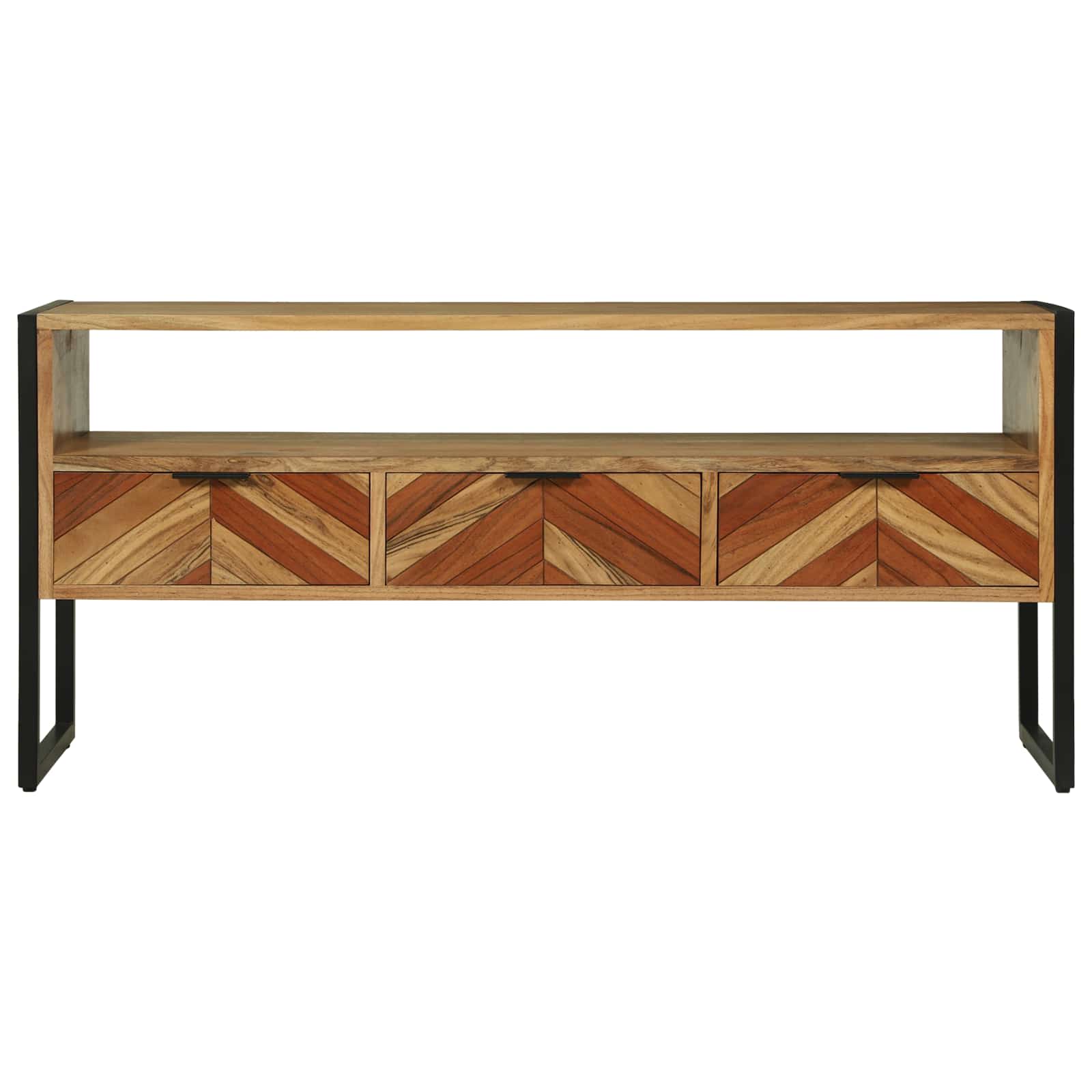 TV ormar s ladicama Smeđa 100 x 35 x 50 cm Čvrsto drvo akacije