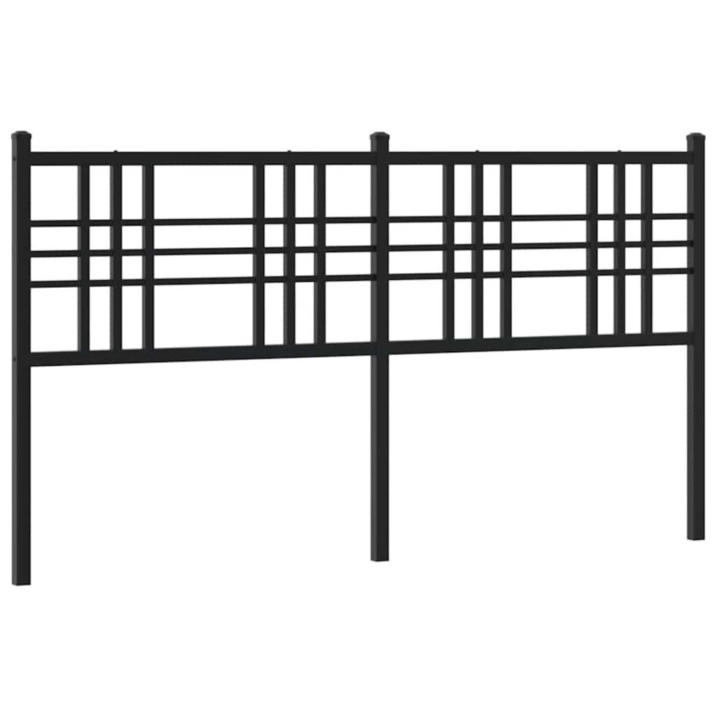 Metalno zamjensko uzglavlje crno 160 cm
