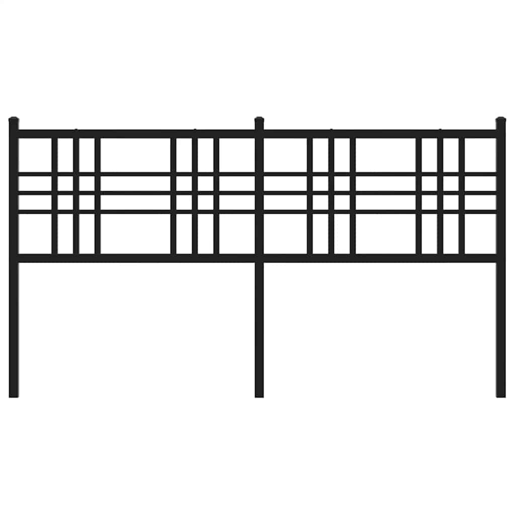 Metalno zamjensko uzglavlje crno 160 cm