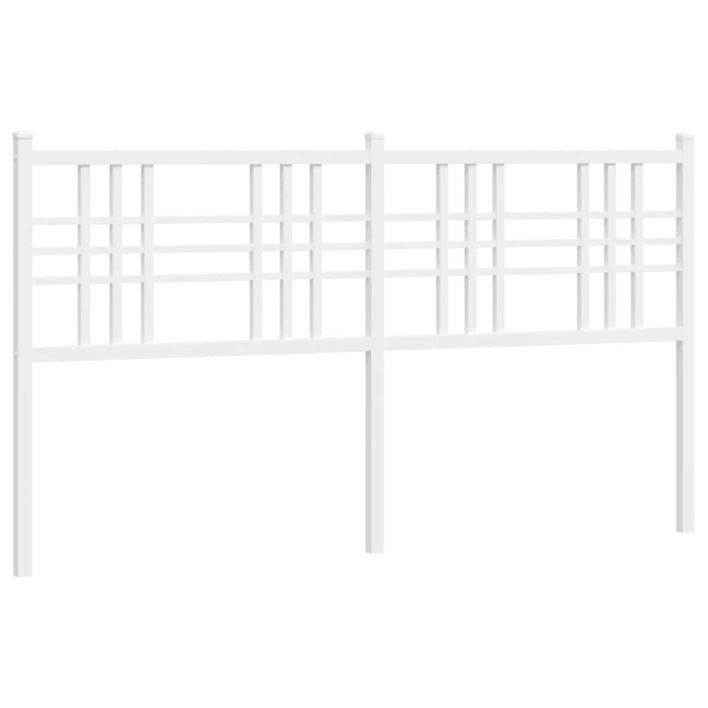 Metalno zamjensko uzglavlje bijelo 160 cm