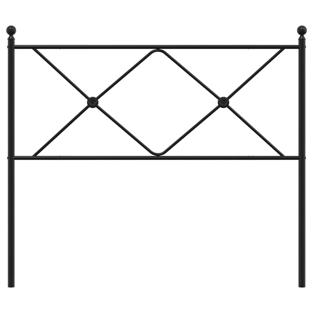Metalno zamjensko uzglavlje crno 107 cm