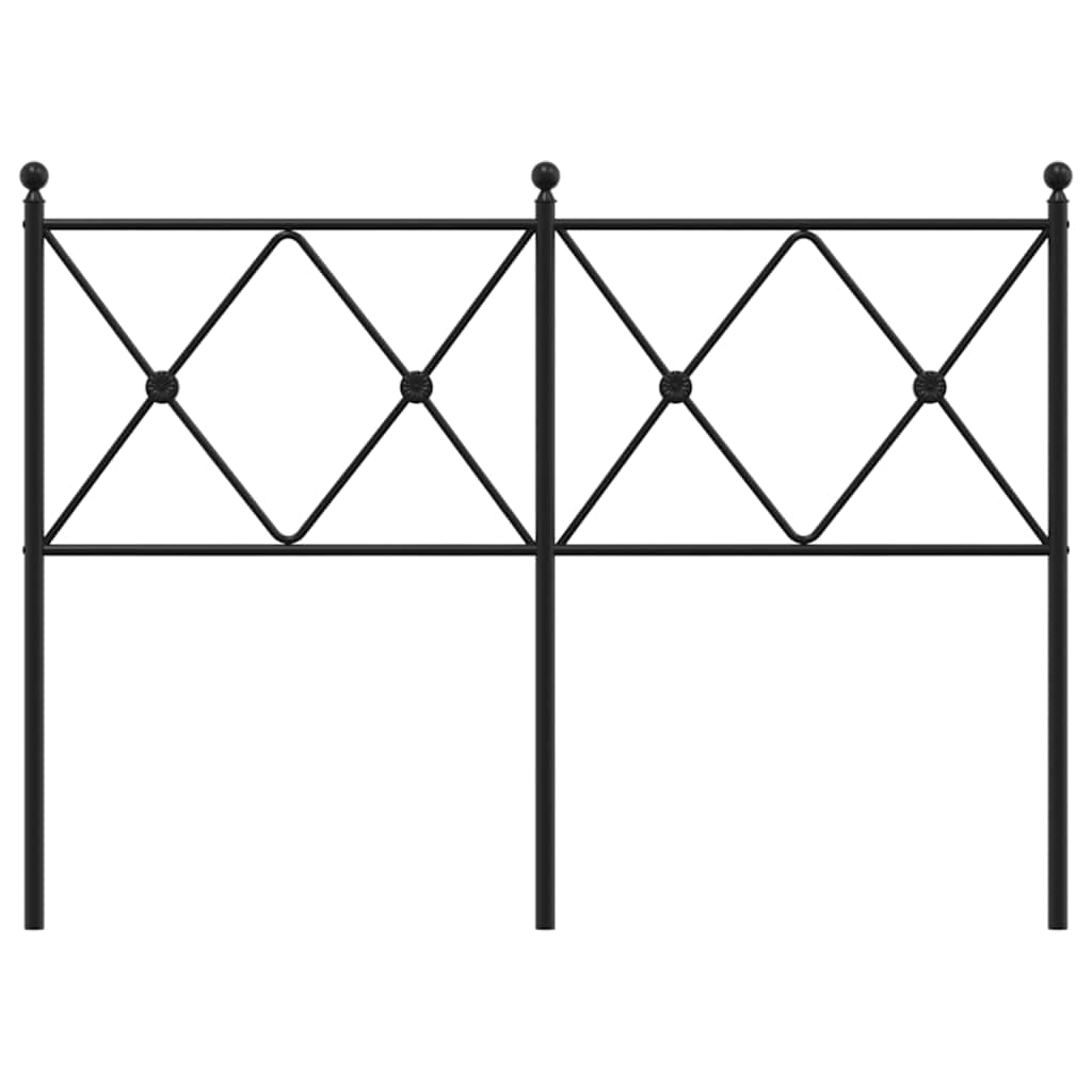 Metalno zamjensko uzglavlje crno 120 cm