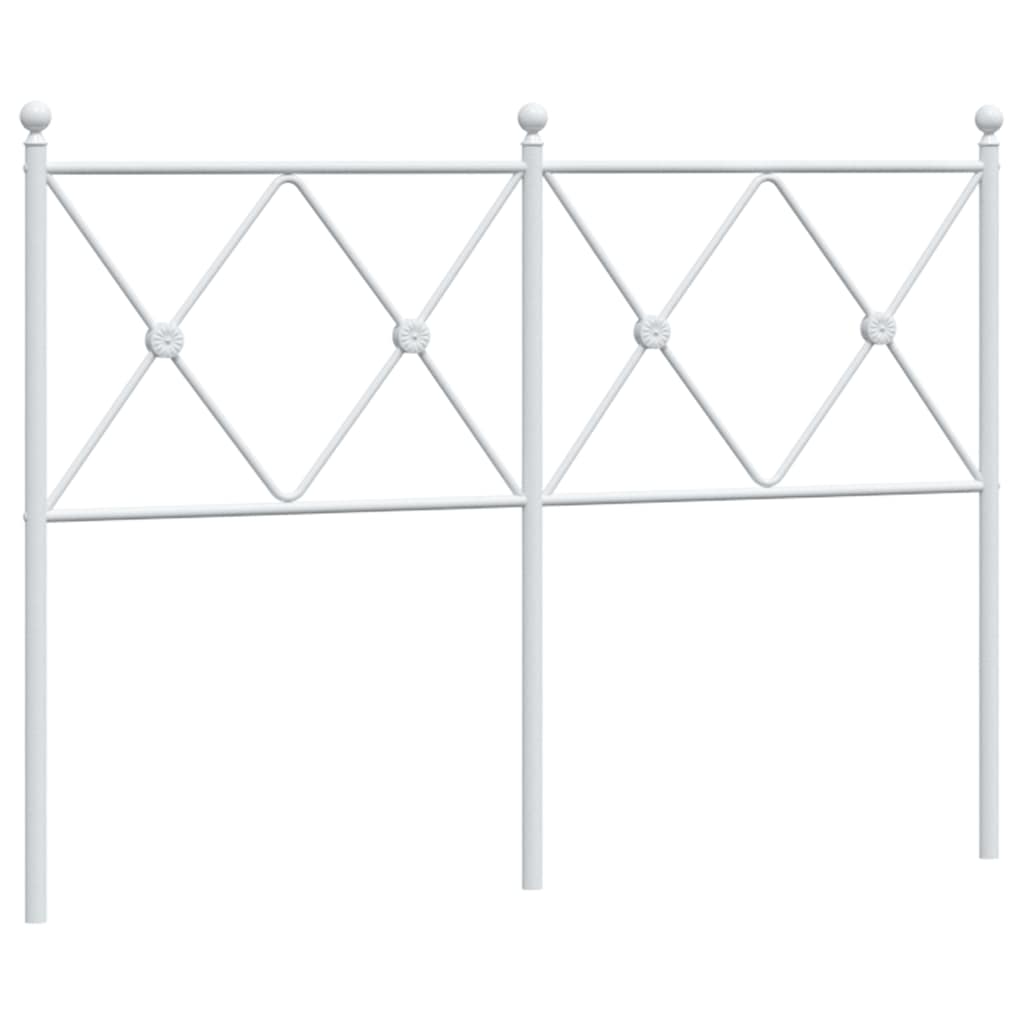 Metalno zamjensko uzglavlje bijelo 120 cm