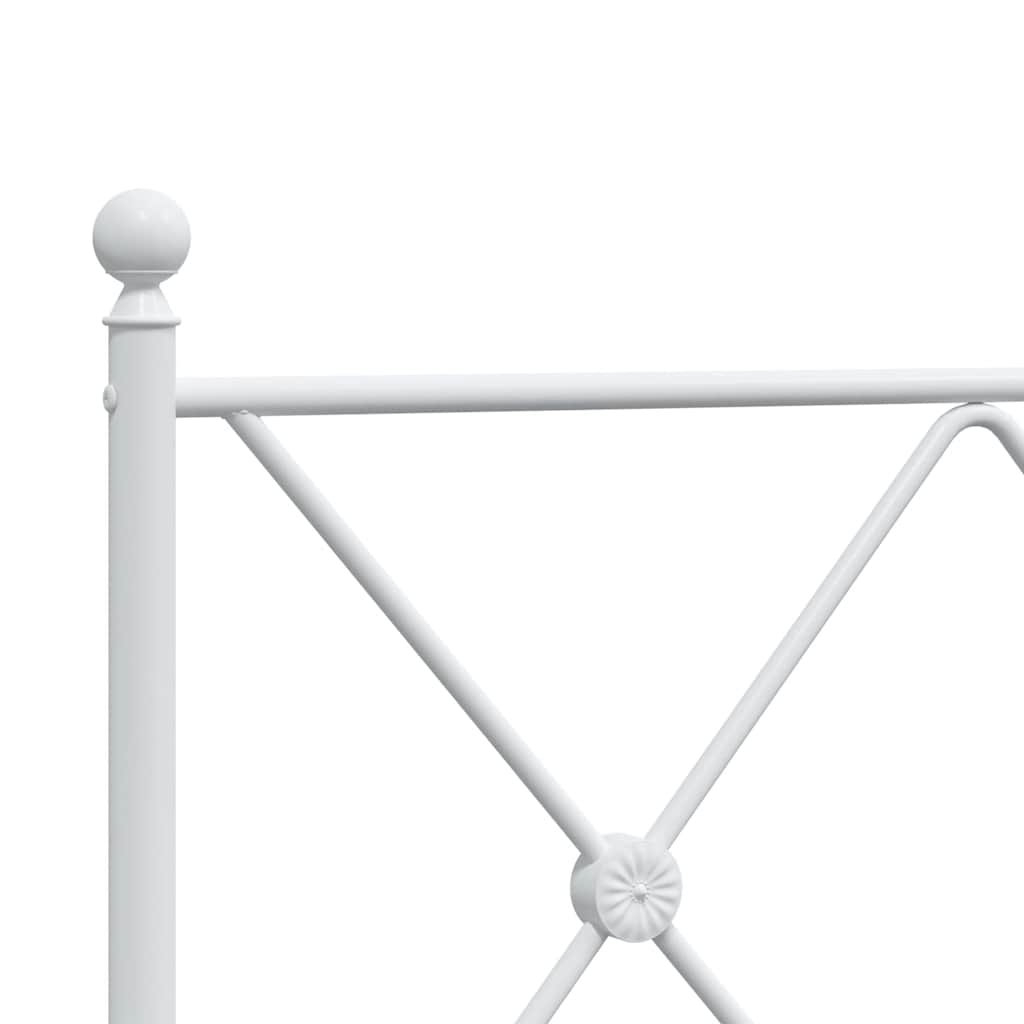 Metalno zamjensko uzglavlje bijelo 120 cm