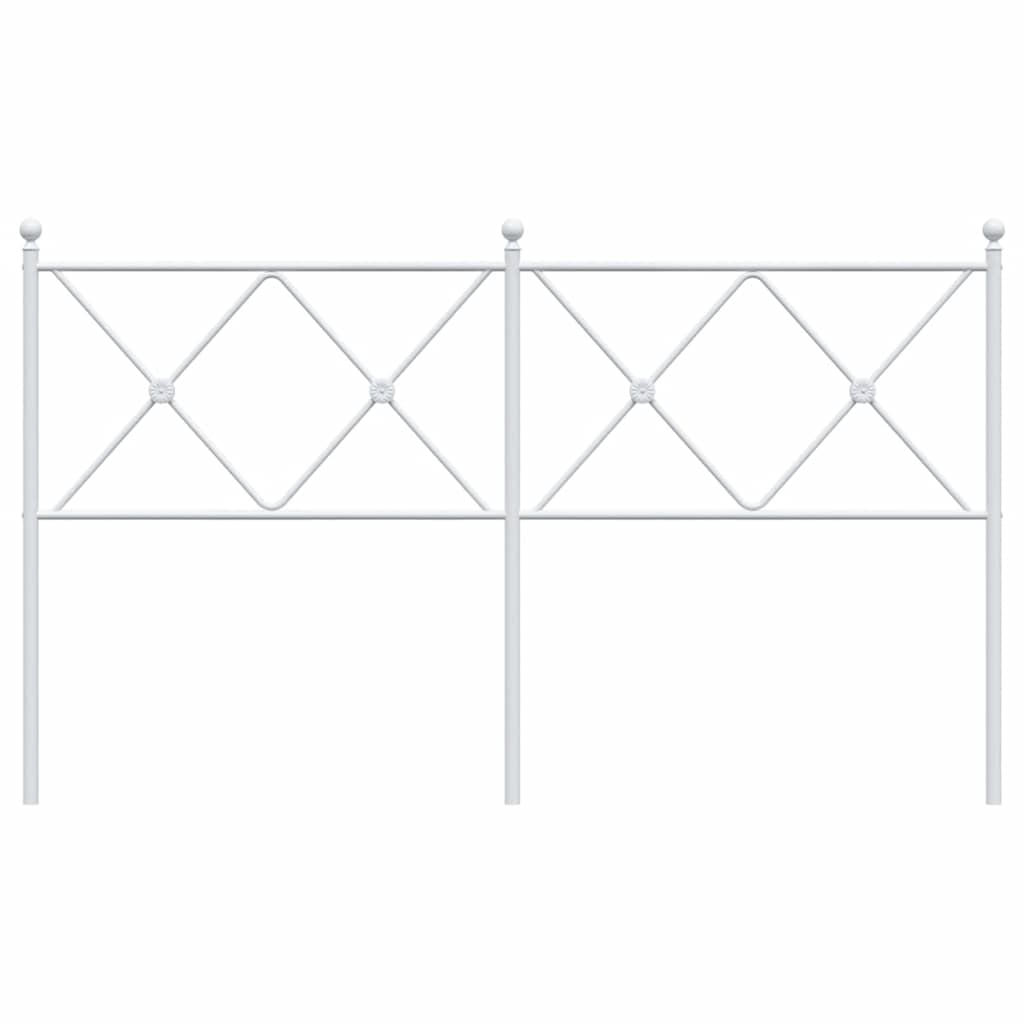 Metalno zamjensko uzglavlje bijelo 150 cm