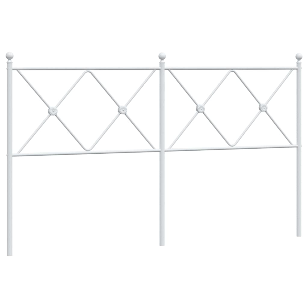 Metalno zamjensko uzglavlje bijelo 160 cm