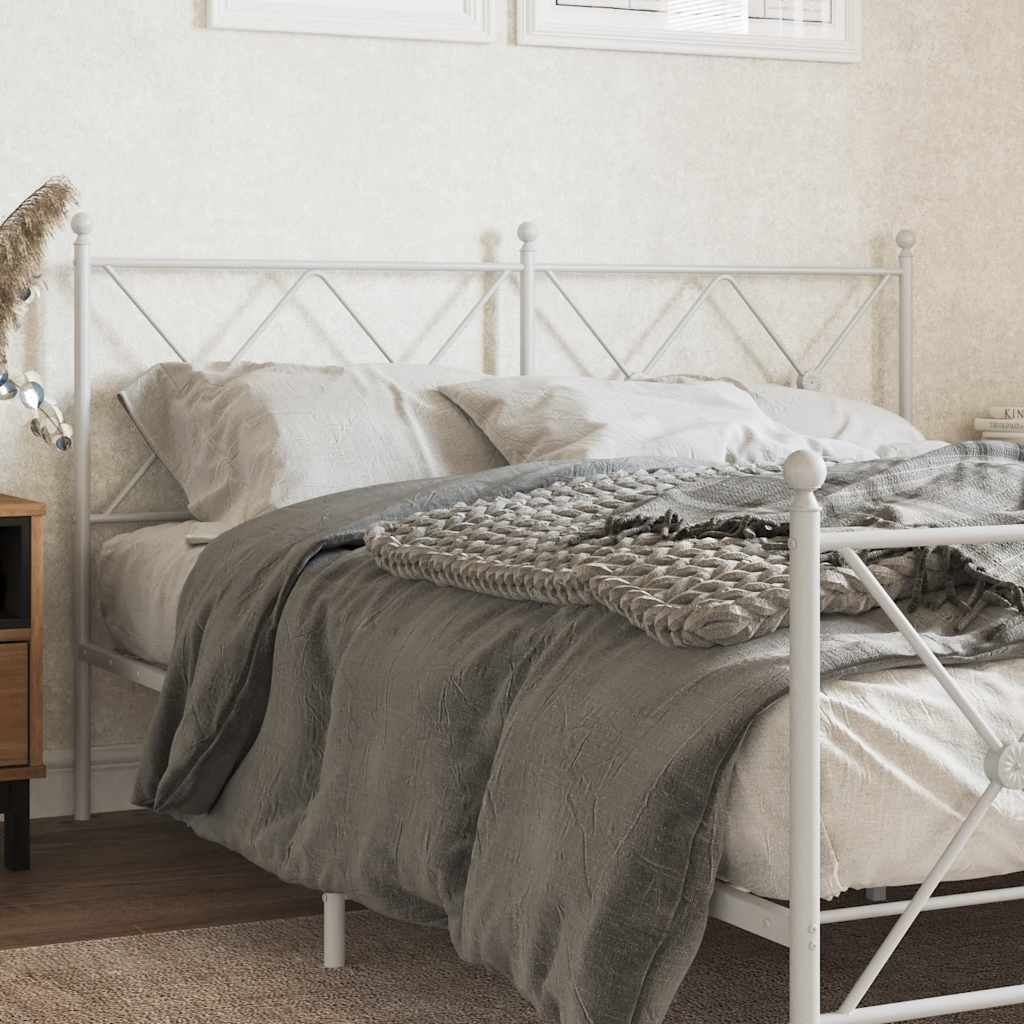 Metalno zamjensko uzglavlje bijelo 160 cm