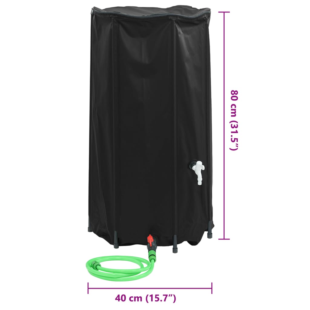 Spremnik za vodu sa slavinom sklopivi 100 L PVC