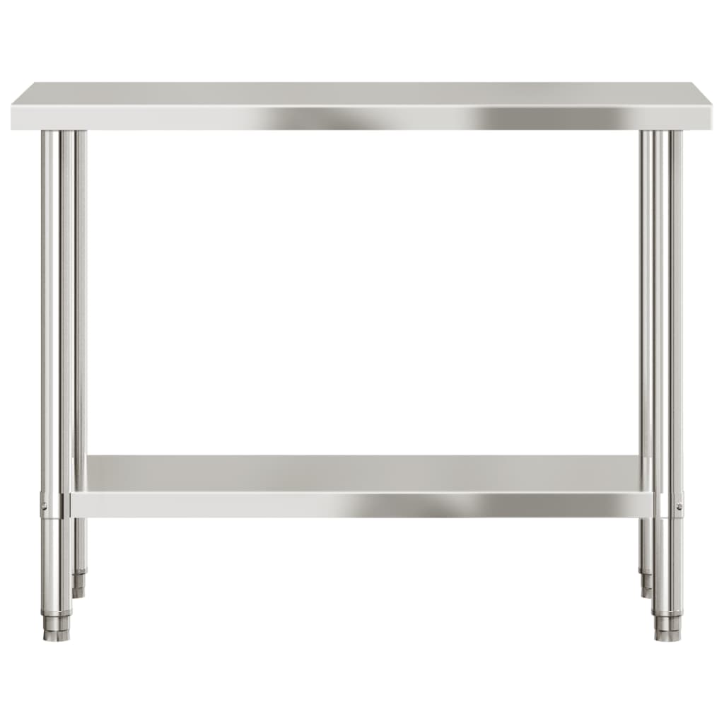 Kuhinjski radni stol 110 x 55 x 85 cm od nehrđajućeg čelika