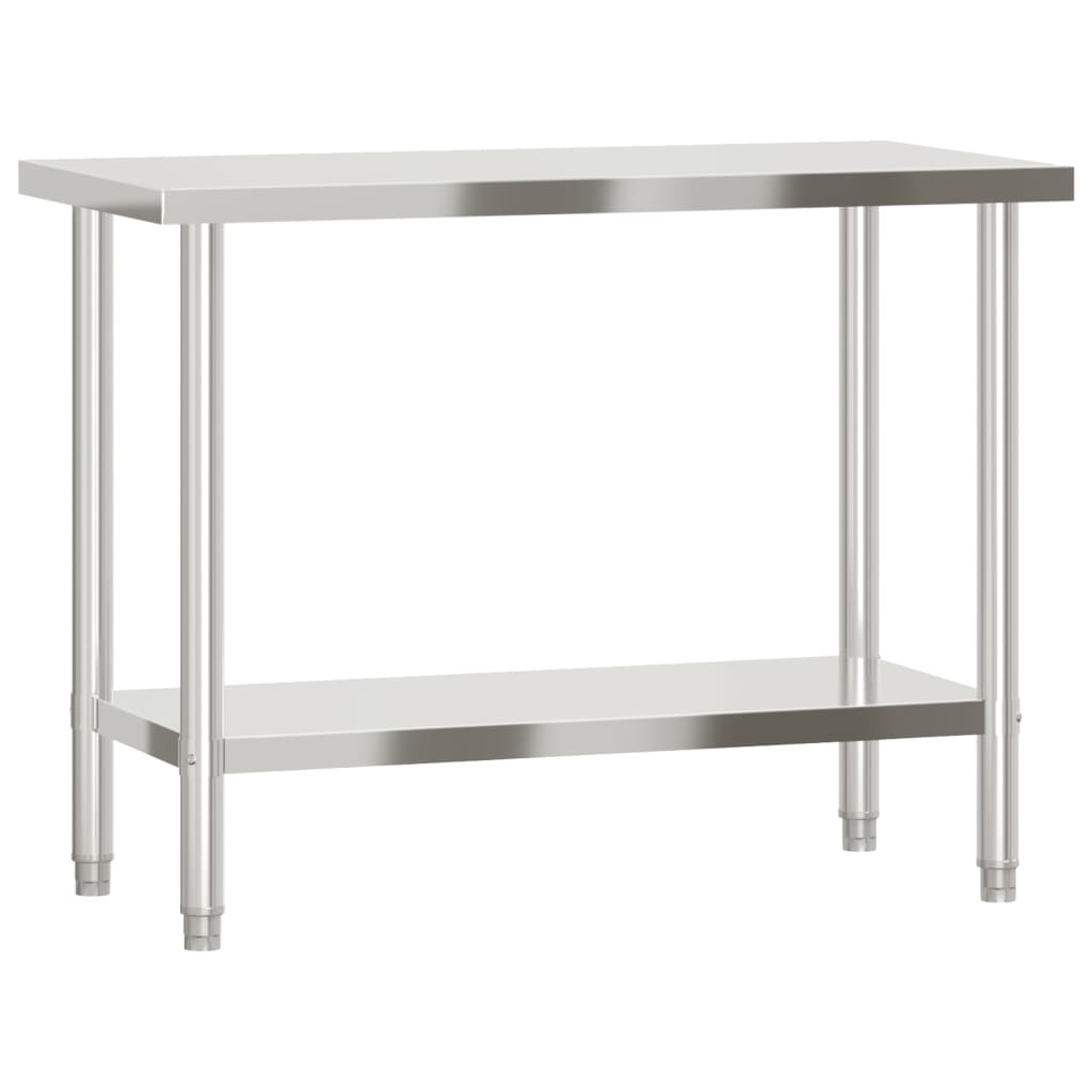 Kuhinjski radni stol 110 x 55 x 85 cm od nehrđajućeg čelika