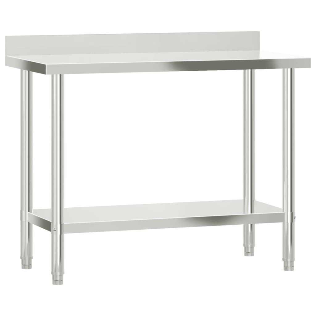 Kuhinjski radni stol 110 x 55 x 93 cm od nehrđajućeg čelika