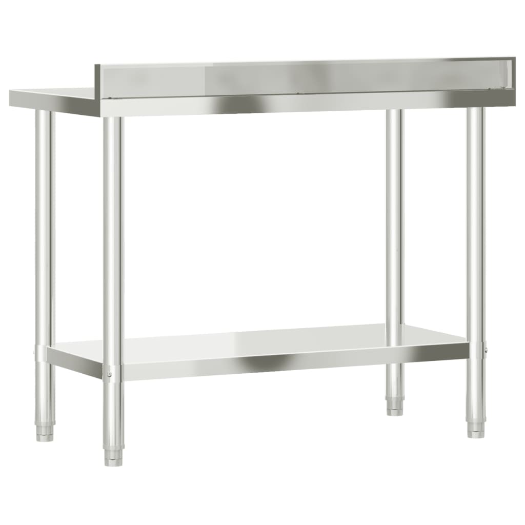Kuhinjski radni stol 110 x 55 x 93 cm od nehrđajućeg čelika