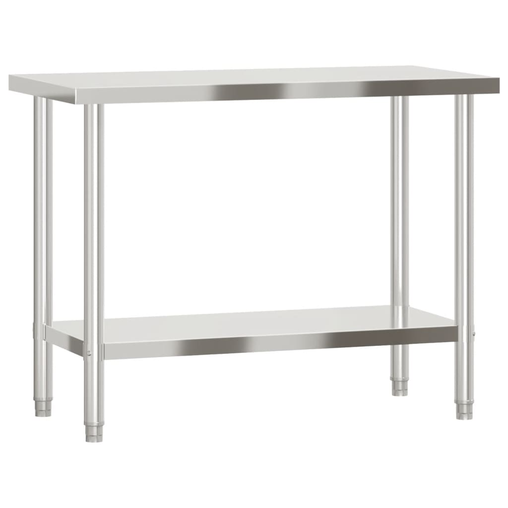Kuhinjski radni stol 110 x 55 x 85 cm od nehrđajućeg čelika