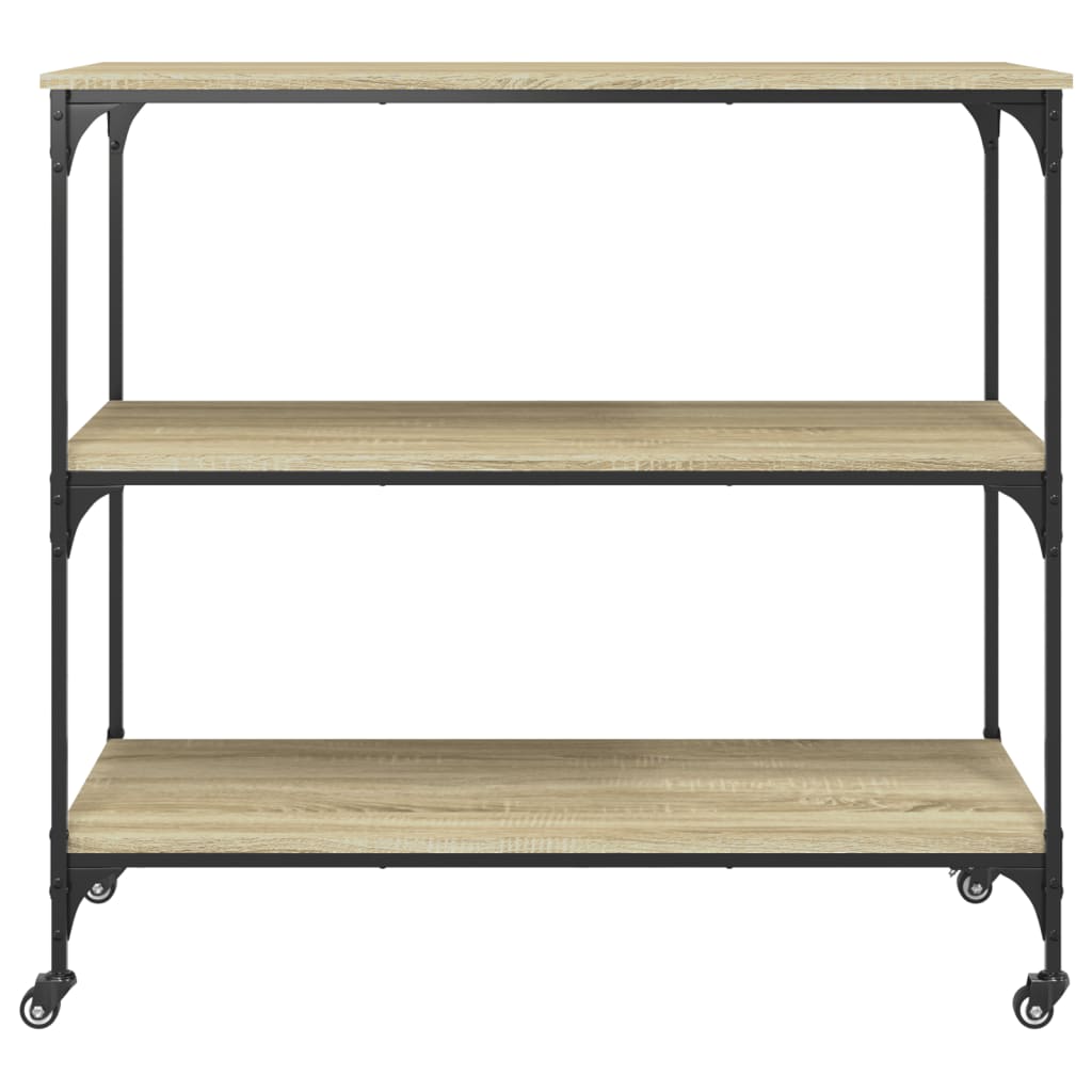 Kuhinjska kolica boja hrasta 102 x 50 x 95 cm konstruirano drvo