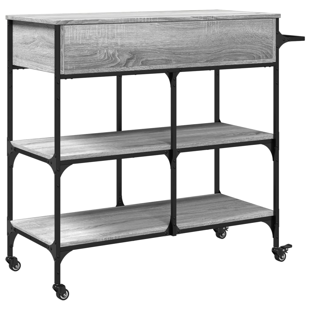 Kuhinjska kolica boja hrasta 105 x 42 x 95 cm konstruirano drvo