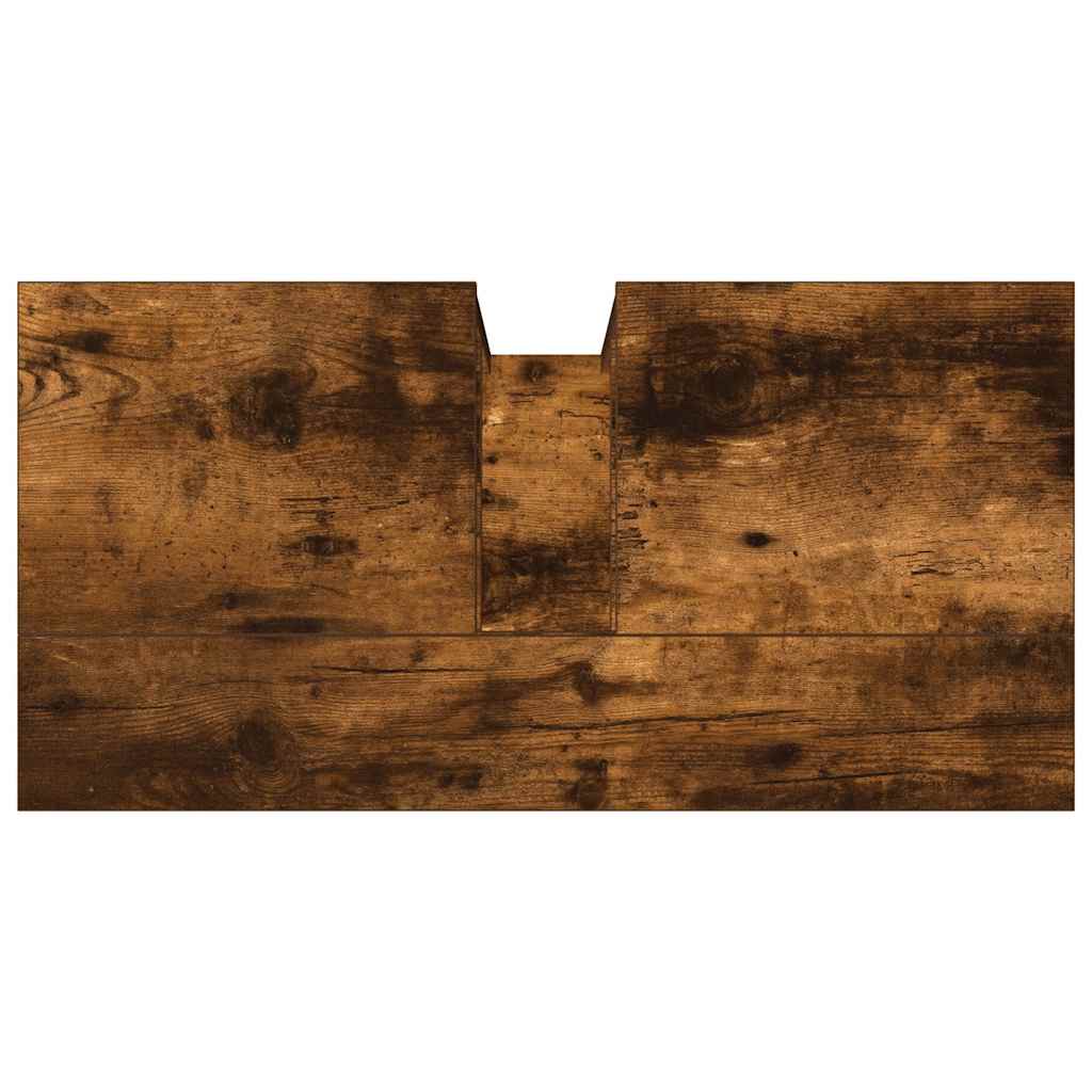 Ormarić za umivaonik boja dimljenog hrasta 60x30x60 cm drveni