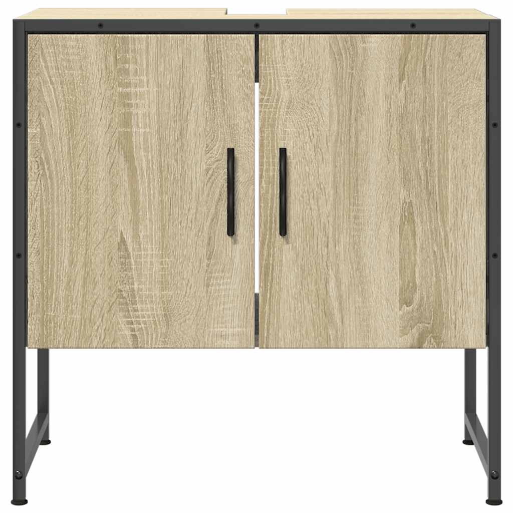 Ormarić za umivaonik boja hrasta 60x33x60 cm konstruirano drvo