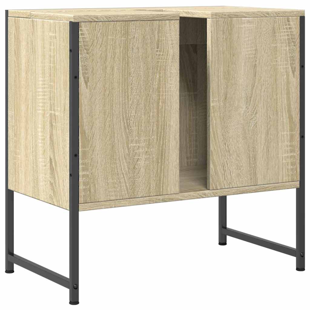 Ormarić za umivaonik boja hrasta 60x33x60 cm konstruirano drvo