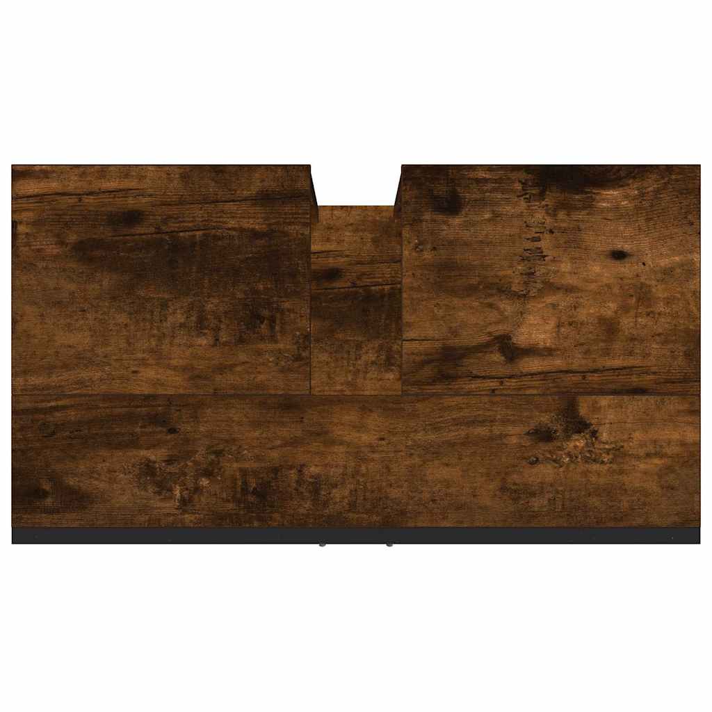 Ormarić za umivaonik boja dimljenog hrasta 60x33x60 cm drveni