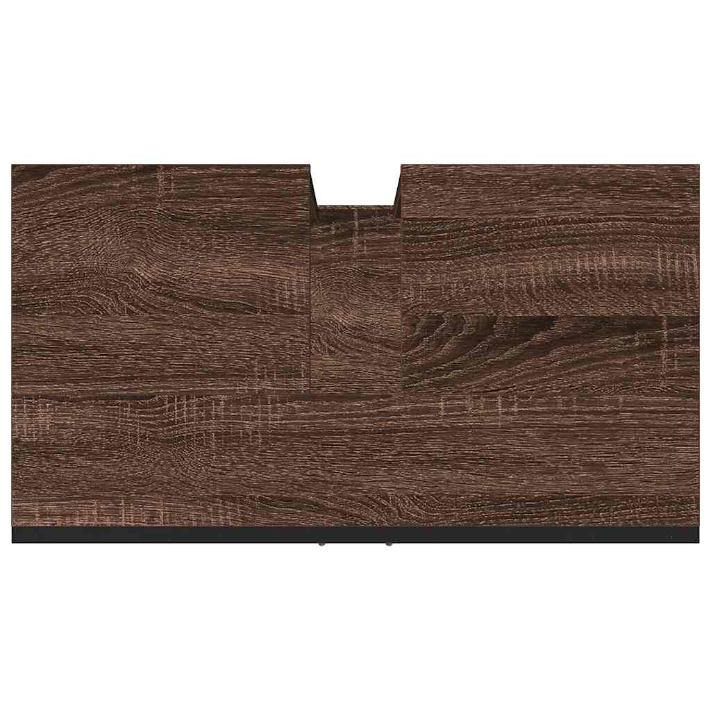 Ormarić za umivaonik smeđa boja hrasta 60 x 33 x 60 cm drveni