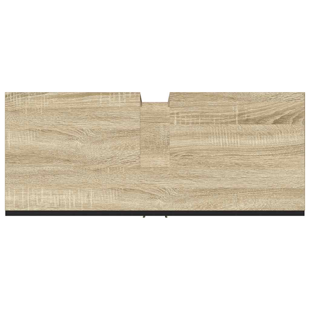 Kupaonski ormarić za umivaonik boja hrasta 80x33x60 cm drveni