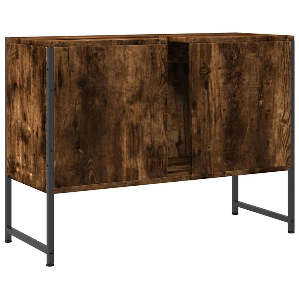 Kupaonski ormarić za umivaonik boja hrasta 80x33x60 cm drveni