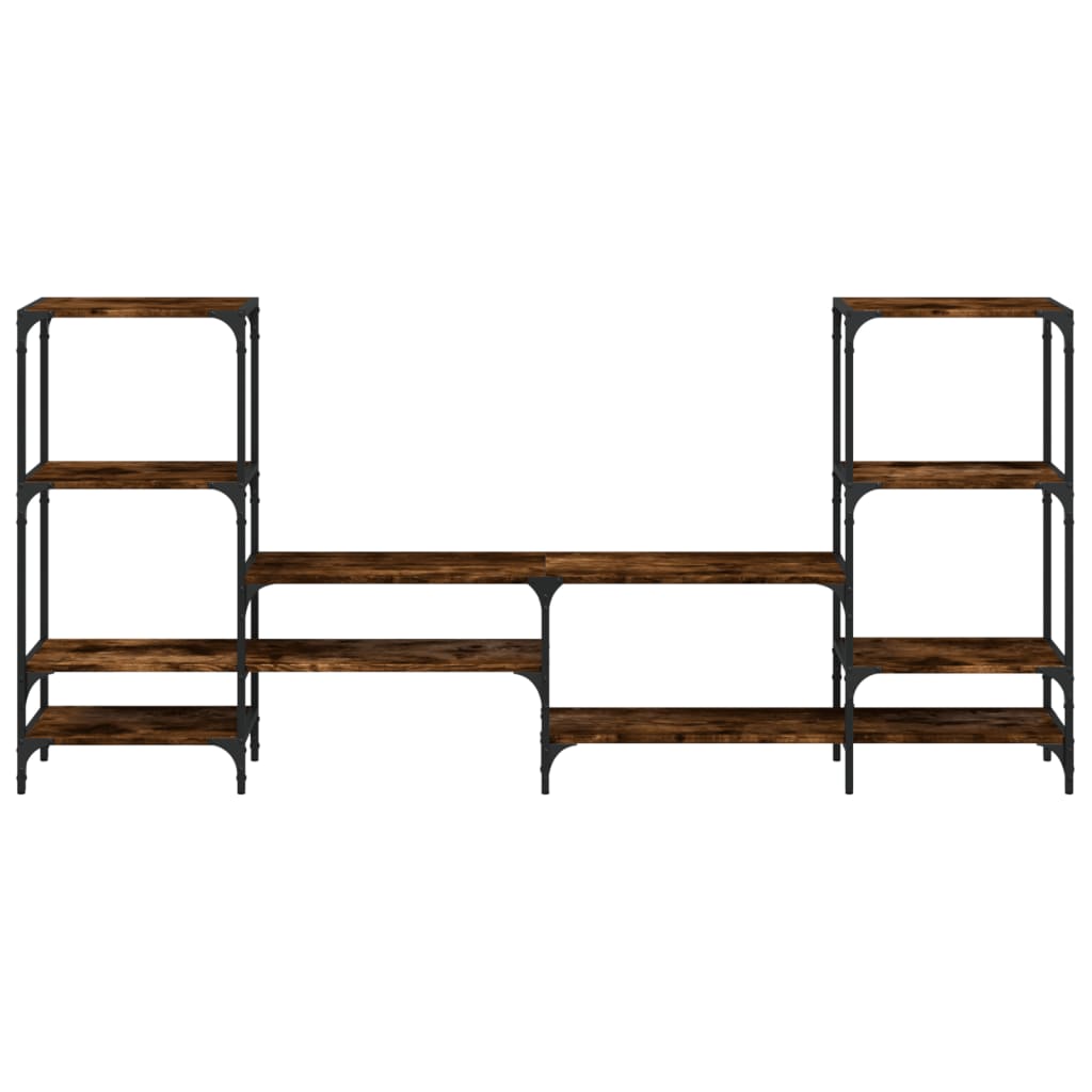 TV ormarić boja hrasta 206,5 x 28,5 x 95 cm konstruirano drvo