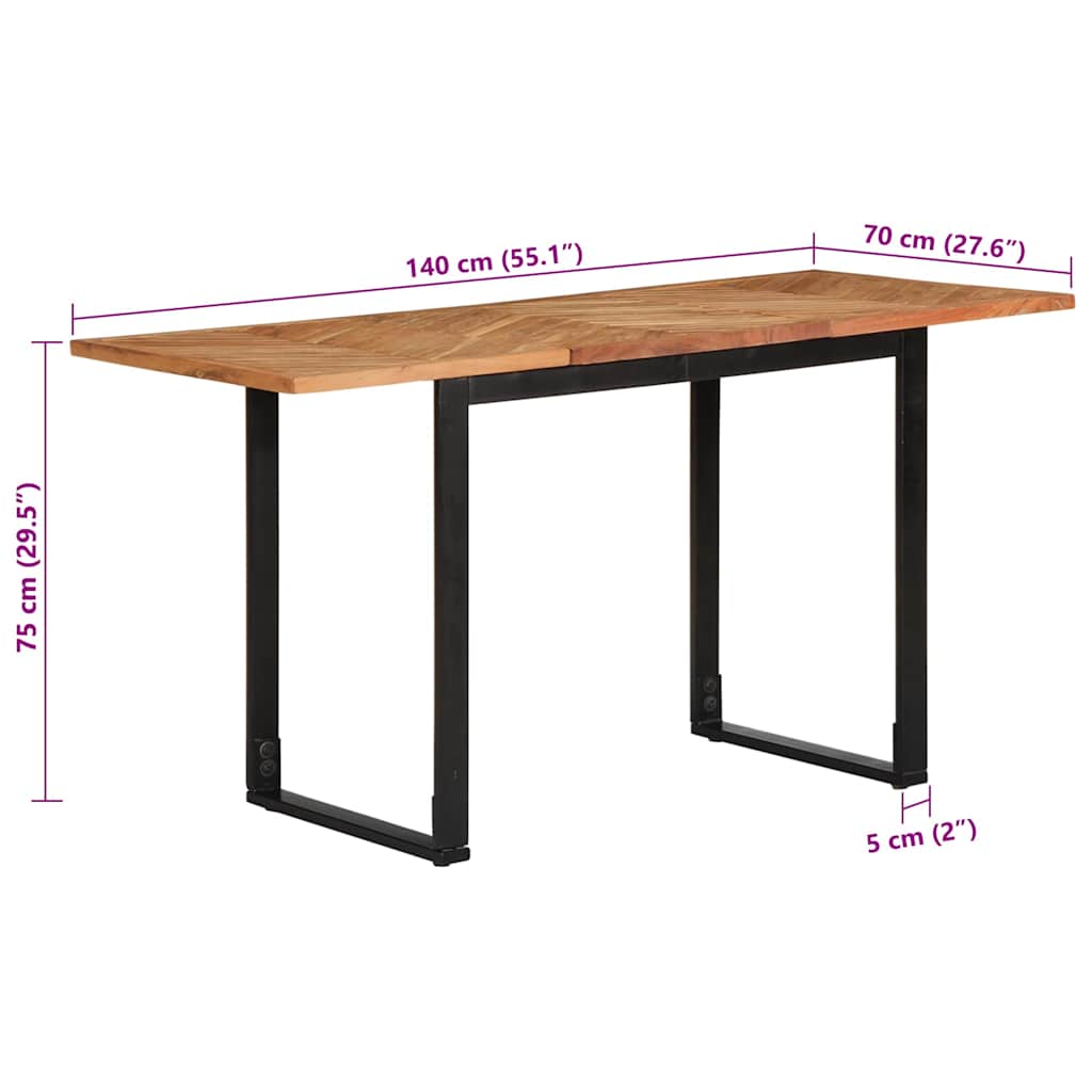 Blagovaonski stol 140 x 70 x 75 cm od masivno drvo bagrema