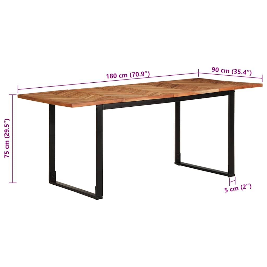 Blagovaonski stol 180x90x75 cm od masivno drvo bagrema