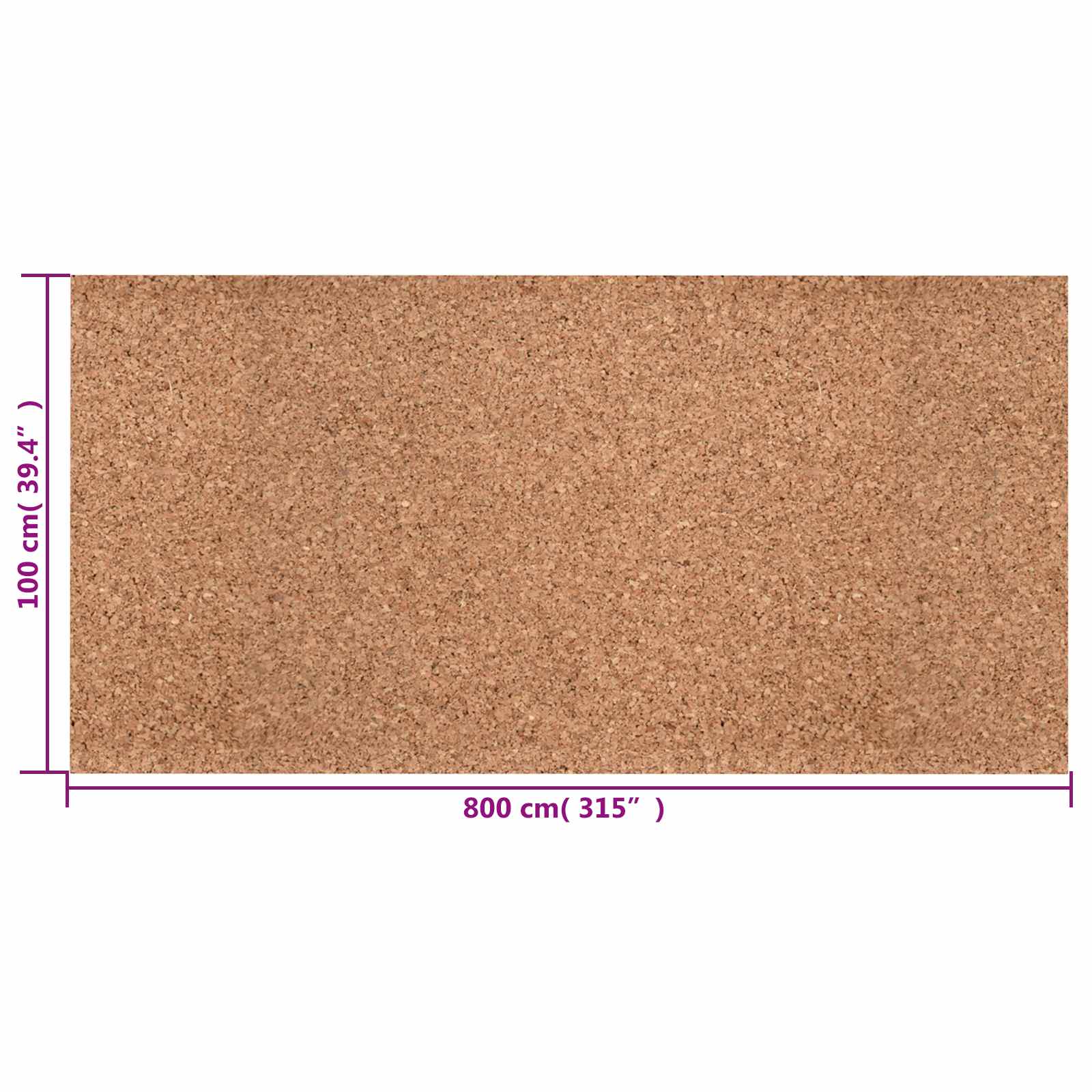 Role pluta Smeđa 100 x 800 x 0,5 cm Pluta