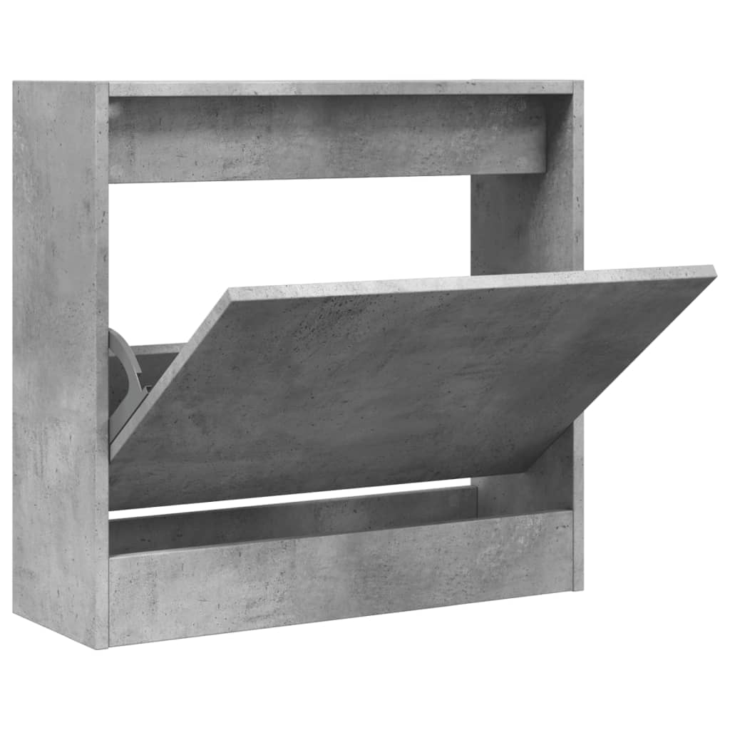 Ormarić za cipele boja betona 60x21x57 cm konstruirano drvo