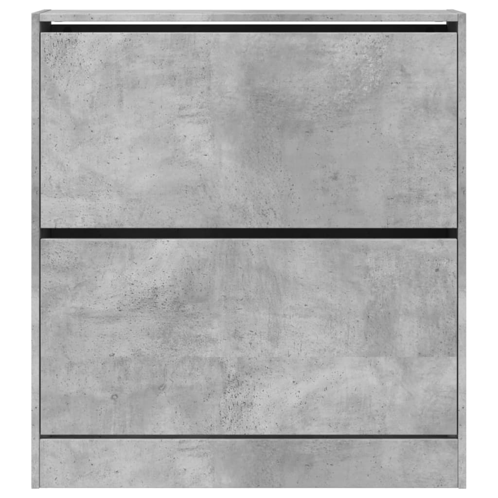Ormarić za cipele boja betona 80x21x87,5 cm konstruirano drvo