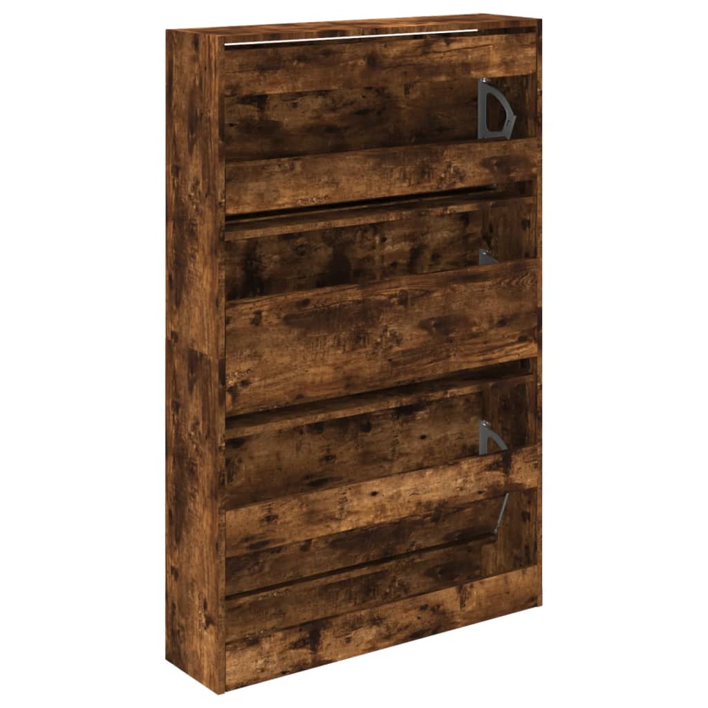 Ormarić za cipele boja hrasta 80x21x125,5 cm konstruirano drvo