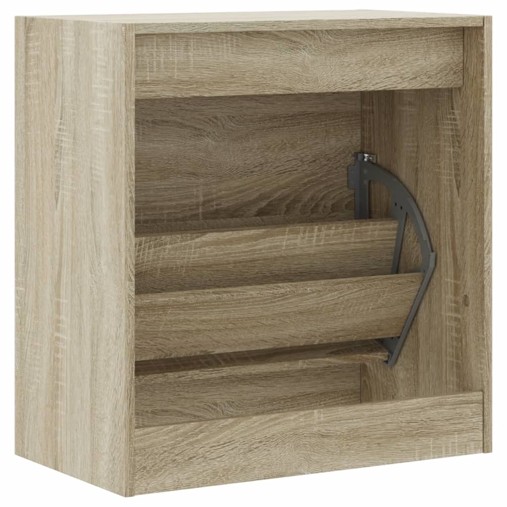 Ormarić za cipele boja hrasta 60x34x63,5 cm konstruirano drvo