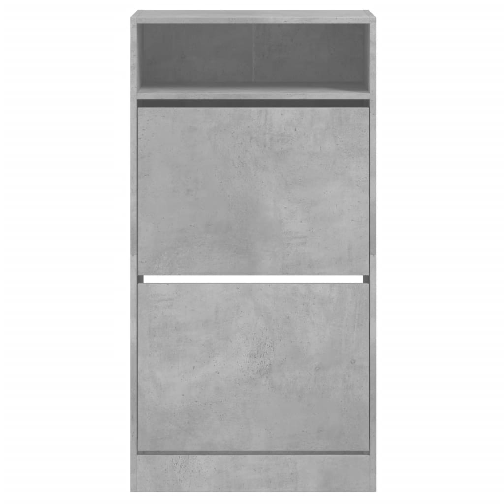 Ormarić za cipele boja betona 60x34x116 cm konstruirano drvo
