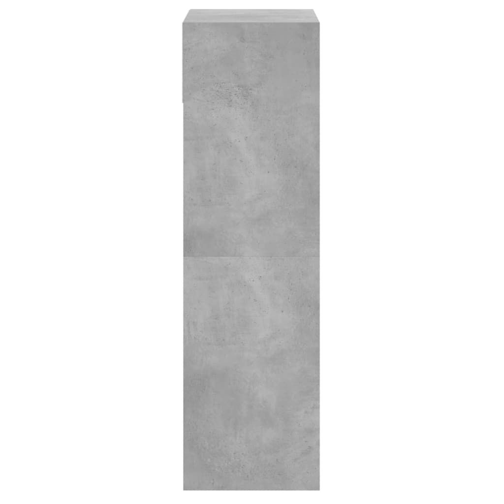 Ormarić za cipele boja betona 60x34x116 cm konstruirano drvo