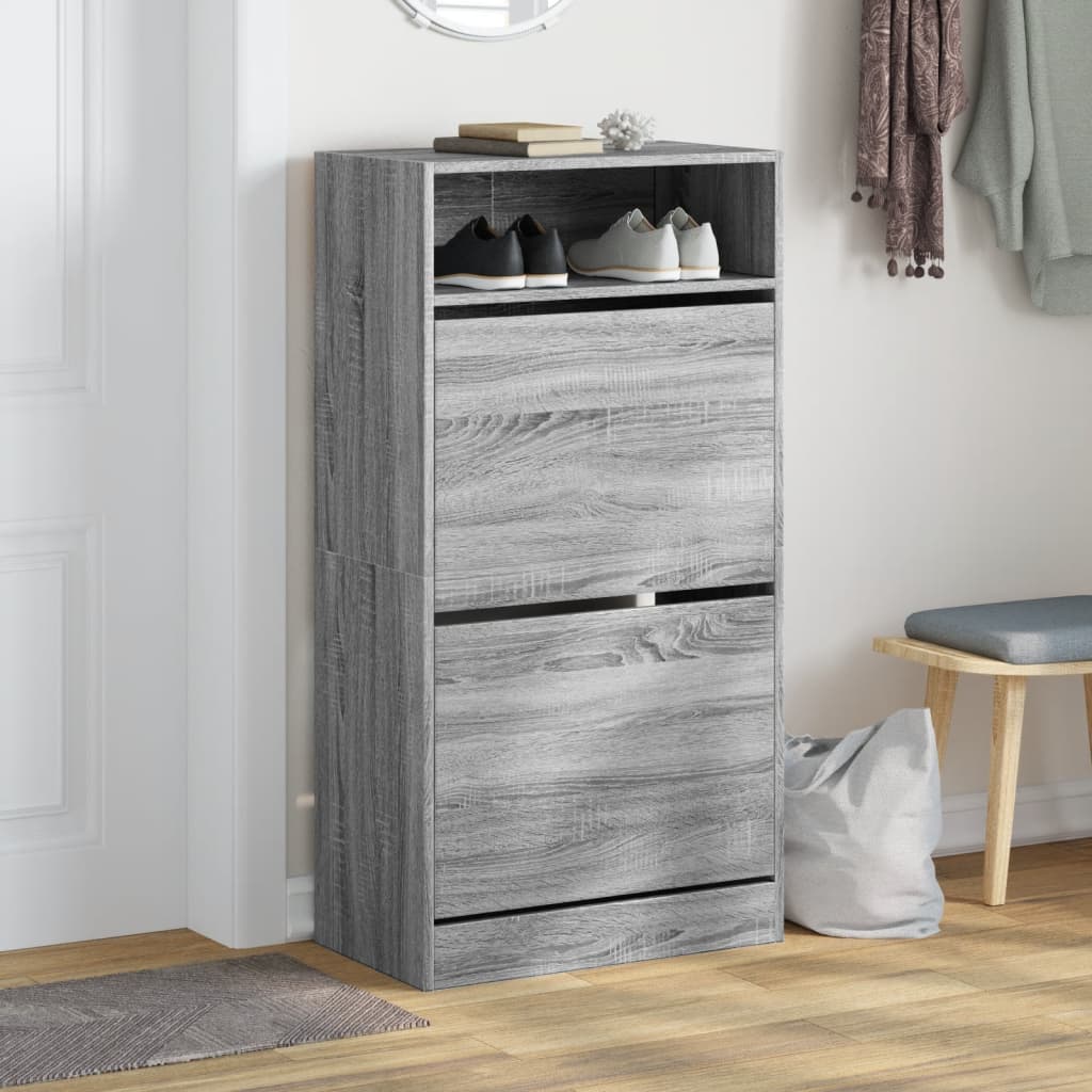 Ormarić za cipele boja hrasta 60x34x116 cm konstruirano drvo