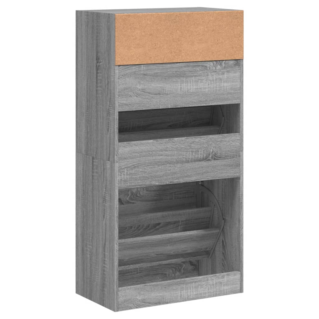 Ormarić za cipele boja hrasta 60x34x116 cm konstruirano drvo