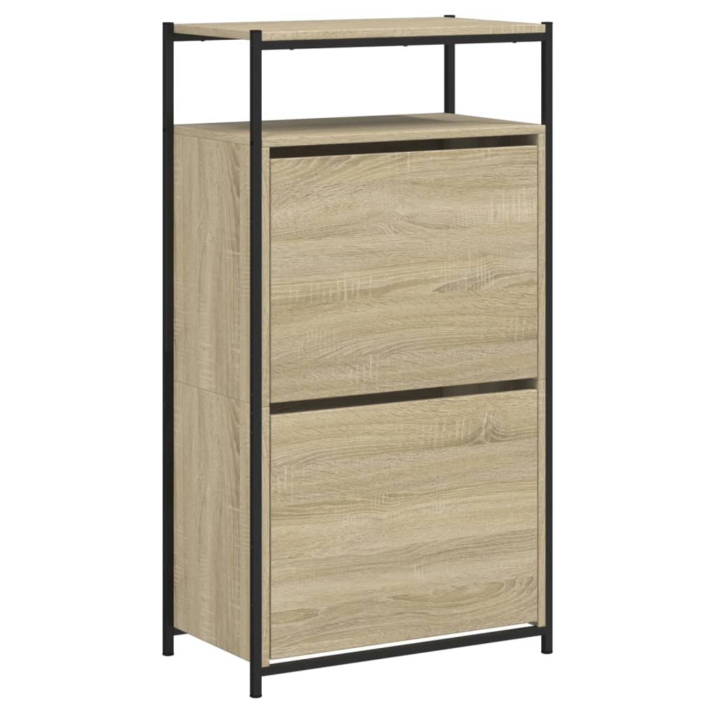 Ormarić za cipele boja hrasta 60x34x112 cm konstruirano drvo
