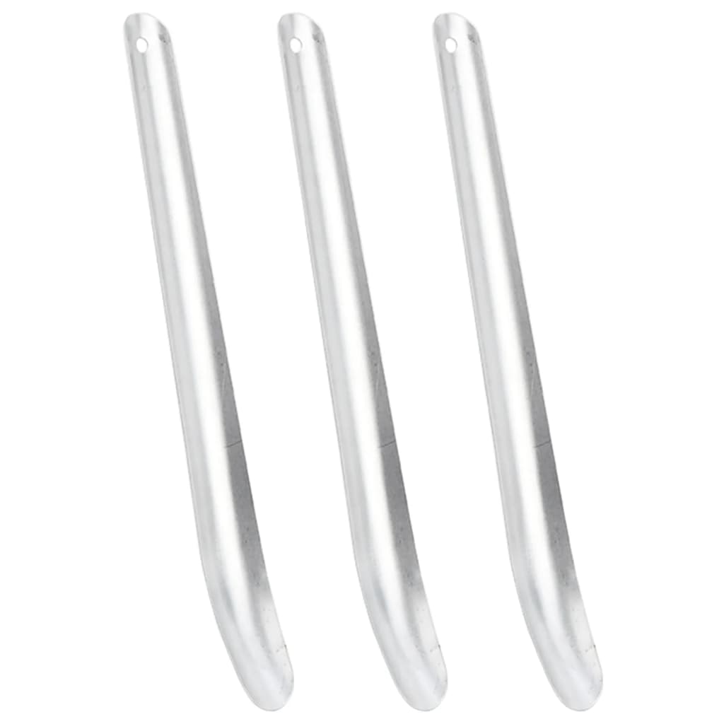 Strugači za konjski znoj, 3 kom, srebrni aluminij