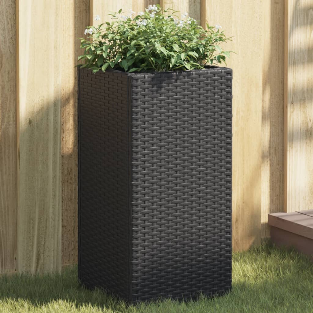 Vrtna sadilica crna 30 x 30 x 60 cm od poliratana