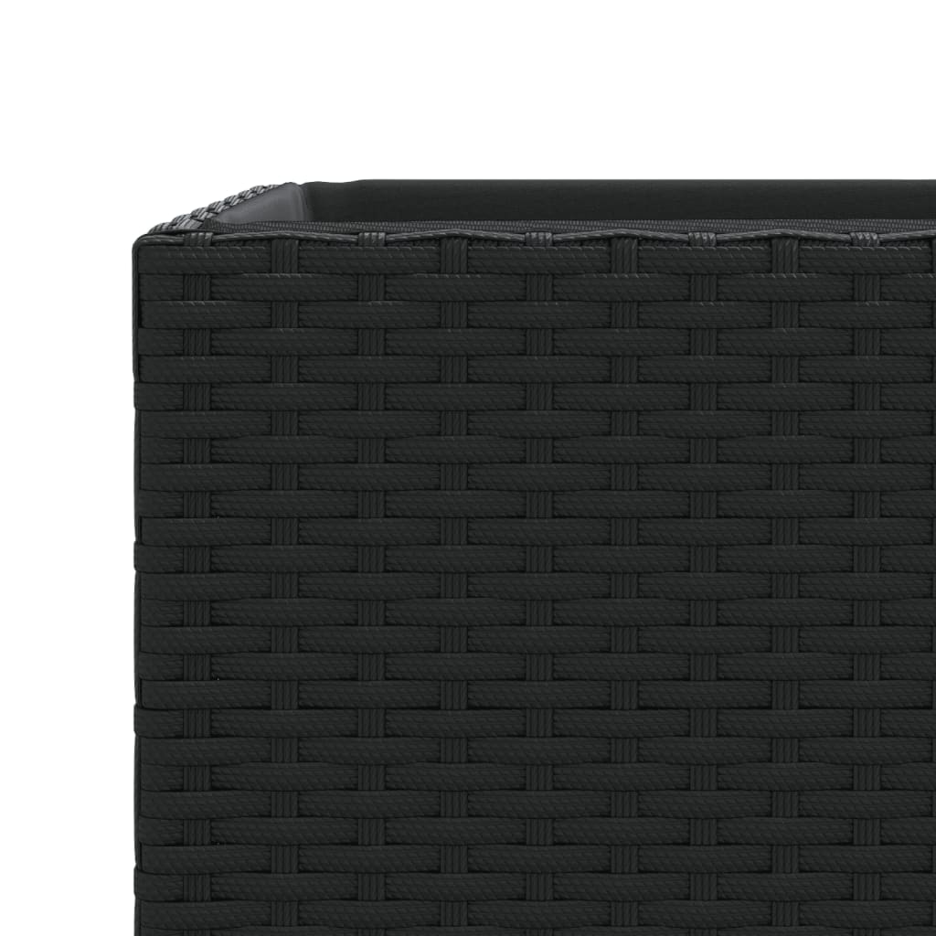 Vrtna sadilica crna 40 x 40 x 80 cm od poliratana