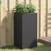 Vrtna sadilica crna 40 x 40 x 80 cm od poliratana