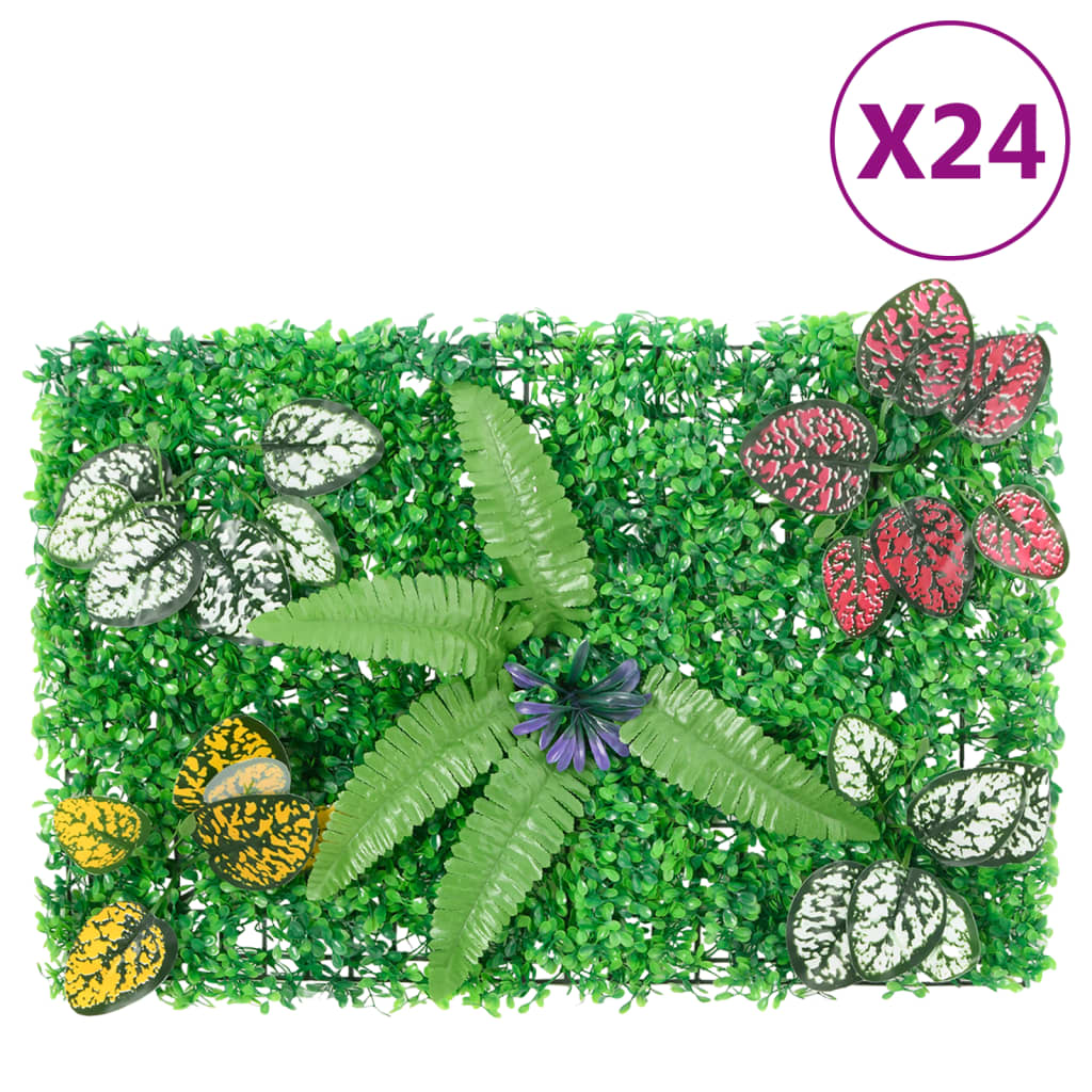 Ograda od umjetnih biljaka 24 kom zelena 40 x 60 cm