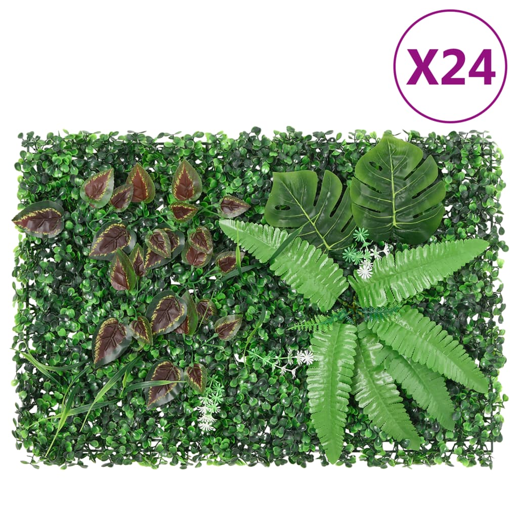Ograda od umjetnih biljaka 24 kom zelena 40 x 60 cm